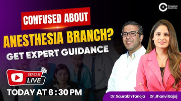 Confused About Choosing Anesthesia as Your Branch? LIVE With Dr. Jhanvi Bajaj & Dr. Saurabh Taneja