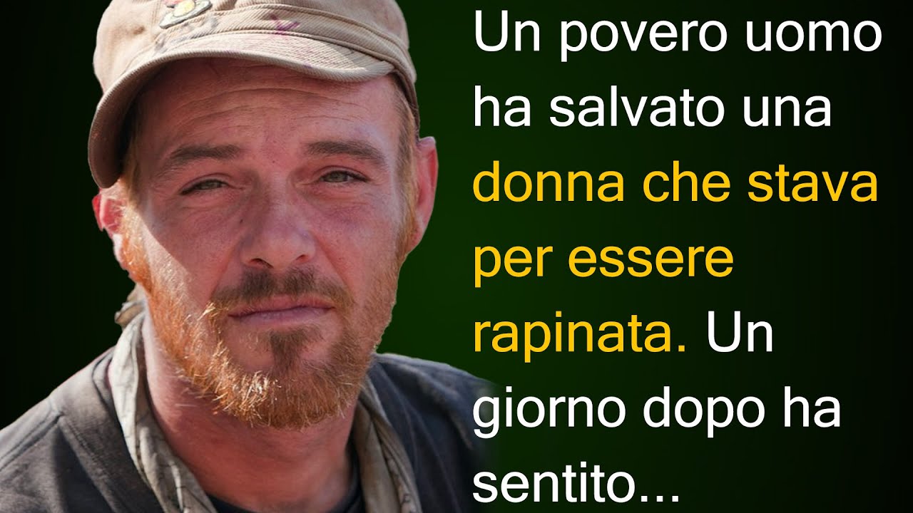 Un povero uomo ha salvato una donna che stava per essere rapinata. Un ...