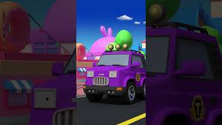 The colorful water balloons pop!🎈 #Color #TayotheLittleBus #Shorts