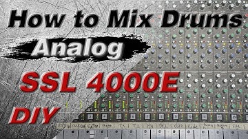 DIY SSL 4000E Console CLONE | How to Mix Drums