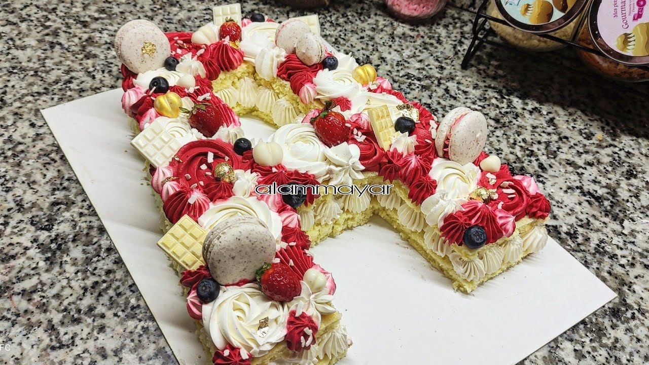 طلبية كيكة الحروف بأسهل و أسرع طريقة وجديها فنهارها بكل إحترافية مع ثمن البيع number cake