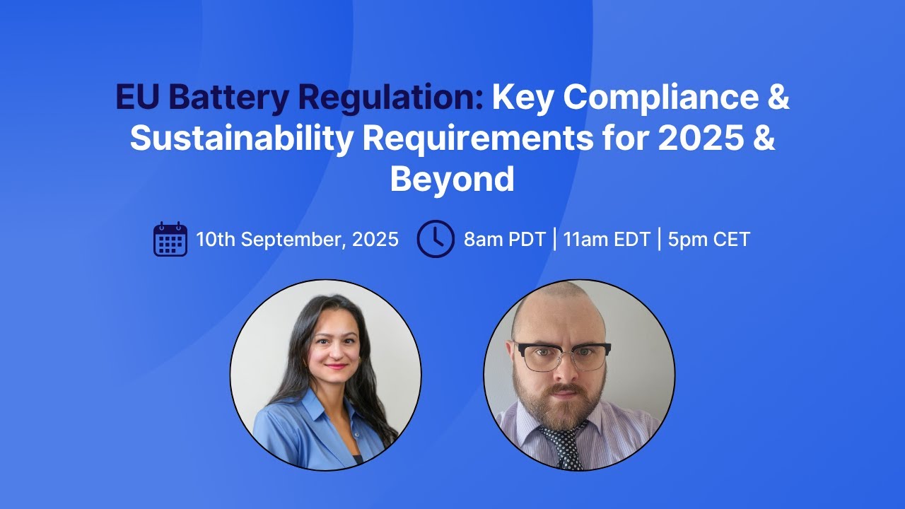 EU Battery Regulation: Key Compliance & Sustainability Requirements for ...