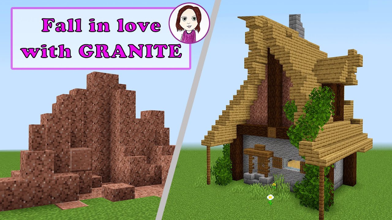 Fall in love with granite, Minecraft building tips and tricks YouTube