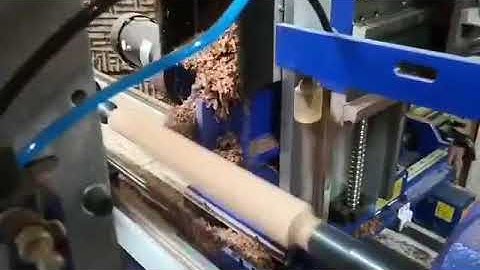 CNC turning lathe machine with Auto feeding sanding