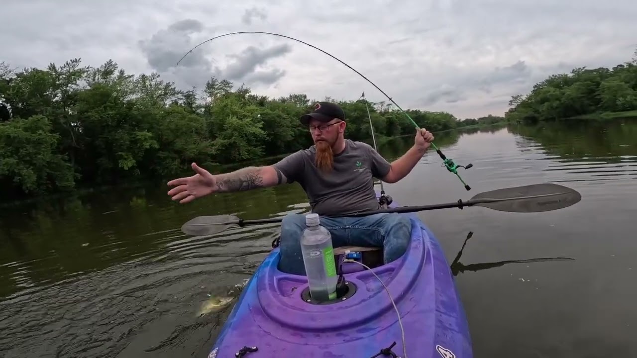 Kayak Bass Fishing in FLOOD WATERS!