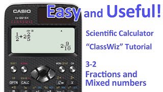 ClassWiz Calculator Tutorial -  Pre-Algebra 3-2 Fractions and Mixed numbers screenshot 5