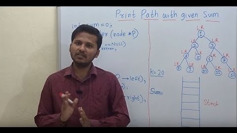 Print Root to Leaf Path with Given sum(Print all K-Sum paths) in a given Binary Tree