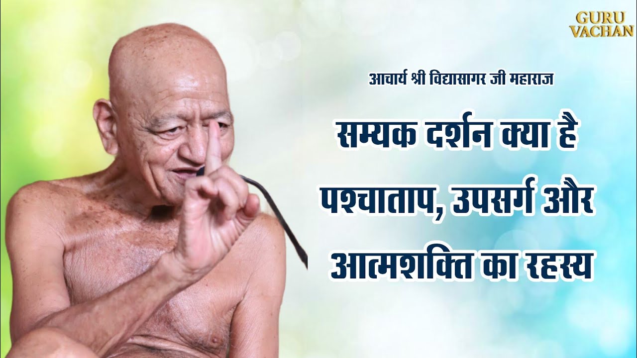 सम्यक दर्शन क्या है | पश्चाताप, उपसर्ग और आत्मशक्ति का रहस्य | विद्यासागर जी | Vidyasagarji maharaj 