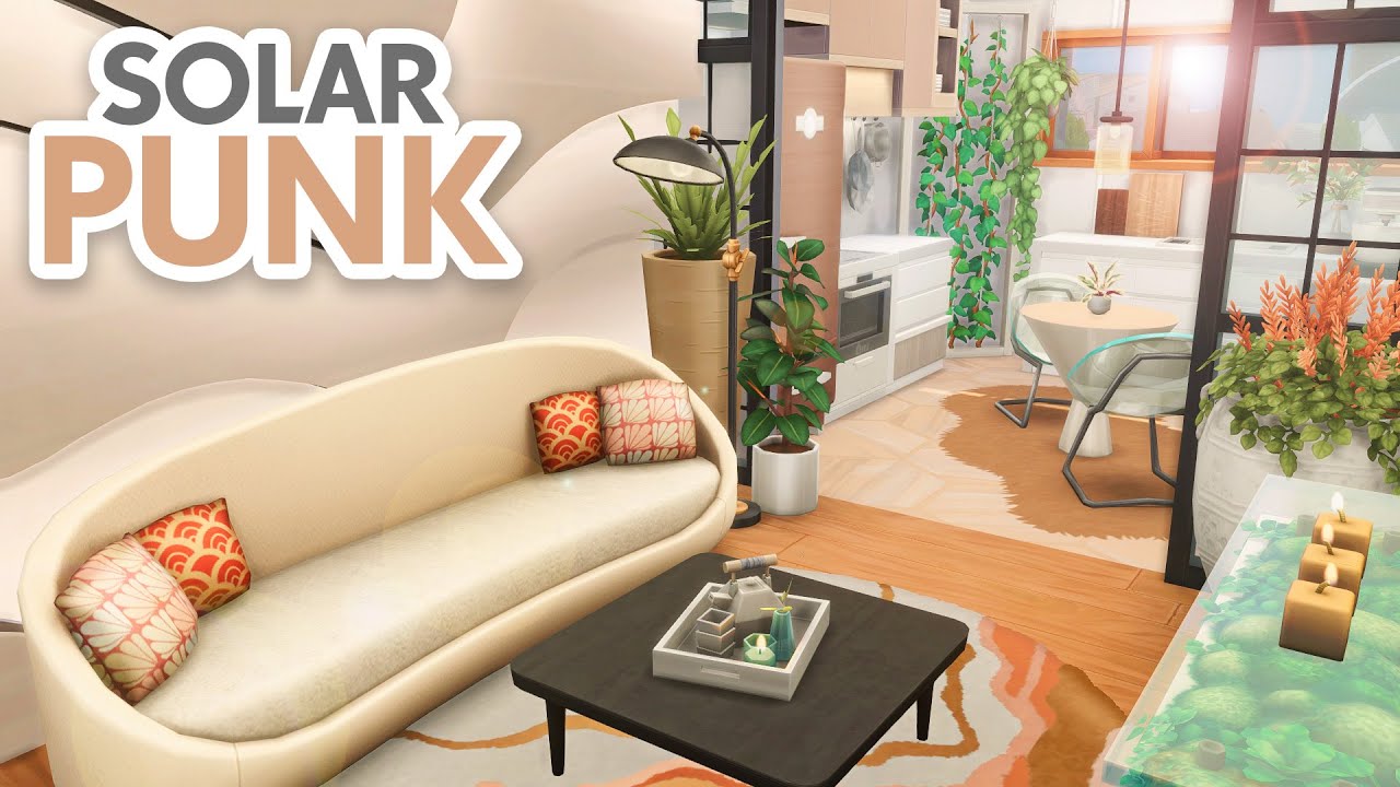 Solarpunk Apartment // The Sims 4 Speed Build: Apartment Renovation ...