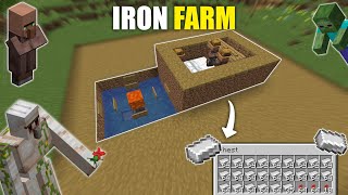 Cách Làm Máy Farm Sắt Khởi Đầu Siêu Đơn Giản | How to Make Easiest Started Iron Farm | Minecraft