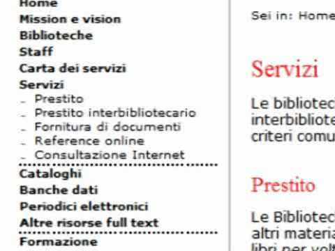 Il portale delle Biblioteche