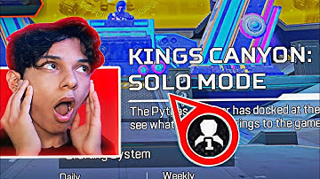 SOLO MODE IS FINALLY HERE (Apex Legends Mobile)