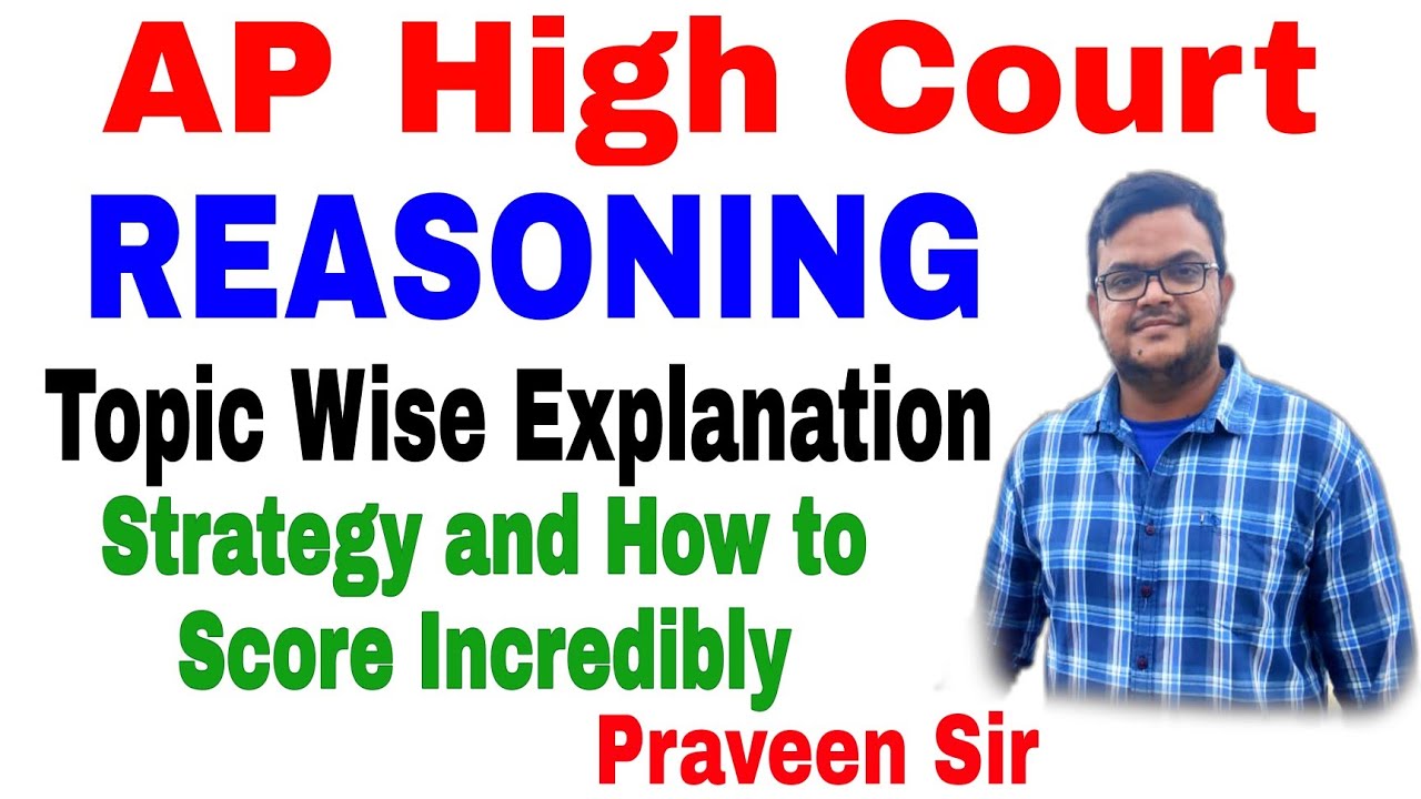 AP High Court Reasoning Topics Strategy Examples With Explanation How AP High Court Reasoning Topics Strategy Examples With Explanation How