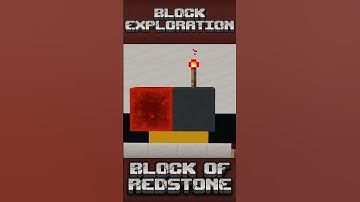How to use the Block of Redstone #redstone