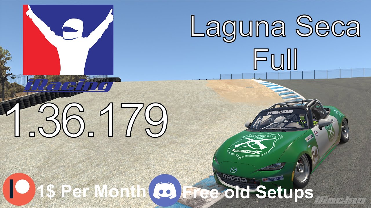 Free Setups | Mazda MX5 Laguna Seca Full [RM1] iRacing Setup