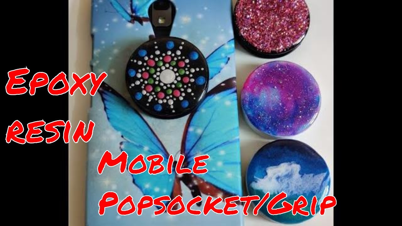 How to make mobile phone popsockets/grips with epoxy resin in 4