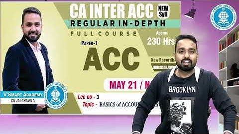 LEC 3 | BASICS | New Batch DEMO | CA Inter ACCOUNTS Reg. | May/Nov21 Exams| CA. JAI CHAWLA