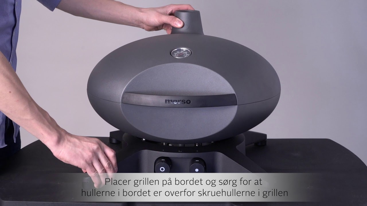 Montering af Forno Gas Piccolo og Grande grill på Tavolo bord - YouTube