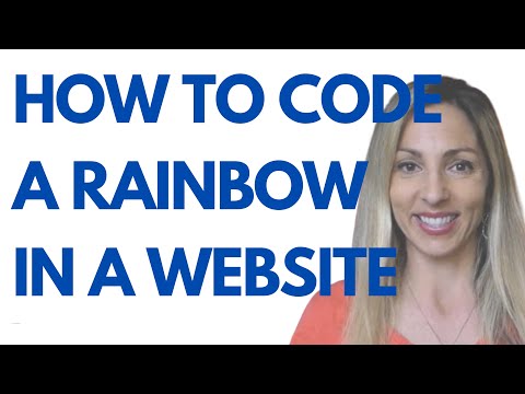 HOW TO CODE A RAINBOW IN A WEBSITE FOR BEGINNERS