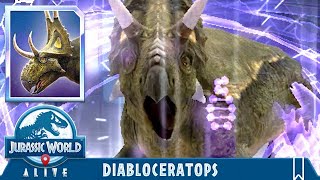 DIABLOCERATOPS NEW OMEGA UNLOCKED!!! (JURASSIC WORLD ALIVE)