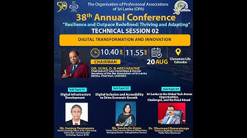 Technical Session 2 : "DIGITAL TRANSFORMATION AND INNOVATION"