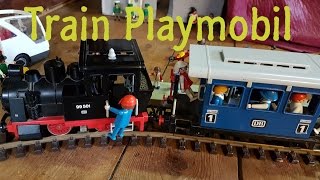 Train Playmobil - gare voyage - YouTube