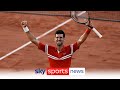 Novak Djokovic beats Stefanos Tsitsipas to win the French Open