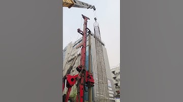 Piling for the pillar #creator #automobile #operator #excavator #viralvideo #crane #mobilcrane#work