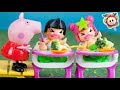 Ni PEPPA PIG ni los Pinypon bebés quieren comer verduras. Paula Pinypon prepara sushi para sus papas