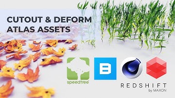 Quickly Cutout Atlas Assets - Cinema 4D Speedtree Redshift Quixel