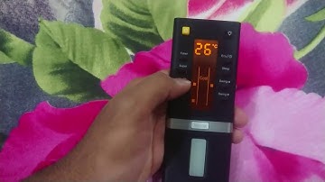 IFB AC remote how to use   explains functions of all buttons in IFB AC remote