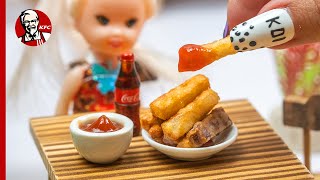 French fry in miniature kitchen | Miniature Cooking | Mini Food
