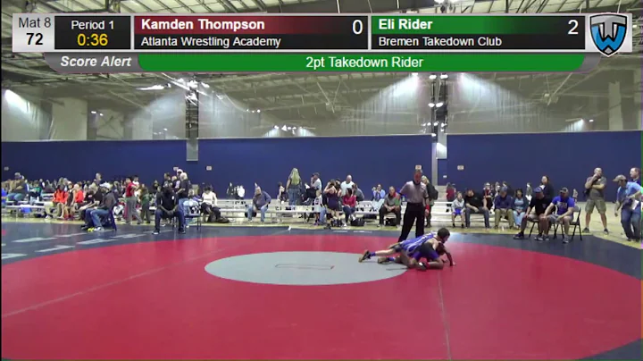 72 76 Eli Rider Bremen Takedown Club vs Kamden Tho...