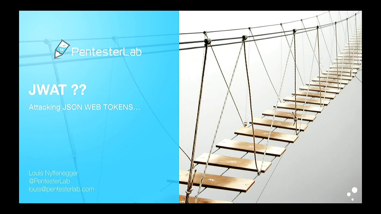 OWASP NZ Day 2019: JWAT: Attacking JSON Web Tokens