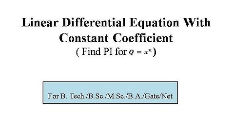 Particular Integral for x^n
