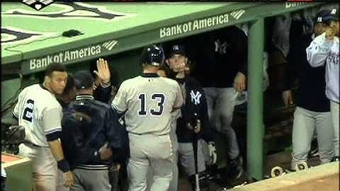 Alex Rodriguez homers in Game 3 of the 2004 ALCS