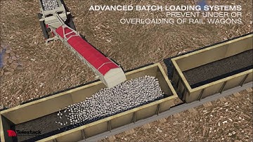 Telestack Mobile Rail Wagon Loading