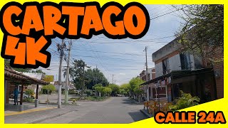 CARTAGO 4k - Recorrido por la calle 24 A Sector de La Española