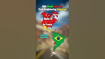 POV: Brazil Annex their Neighbors #mapper #geography #history #map #countrys #mapping