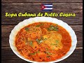 Comida Cubana Sopa de Pollo Paso a Paso con mucho sabor