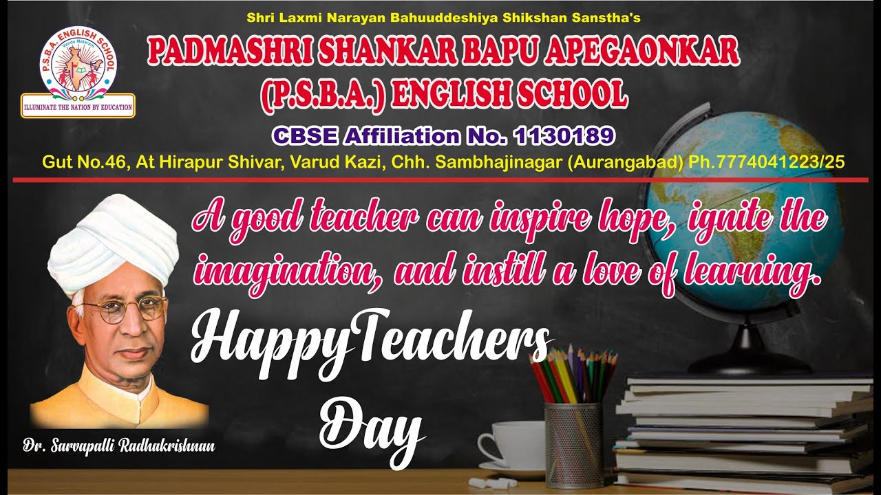 Teachers Day Celebration 2024 PSBA English School - YouTube