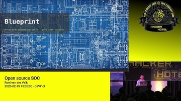 Hackerhotel 2020: Roel van der Valk -- Open Source SOC