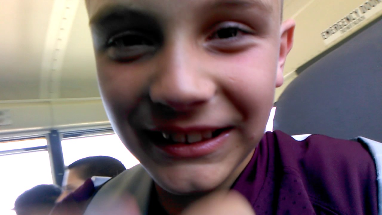 Last school bus ride of the 3rd grade year - YouTube