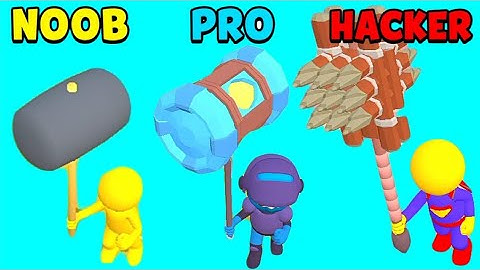 NOOB vs PRO vs HACKER in Smasher.io