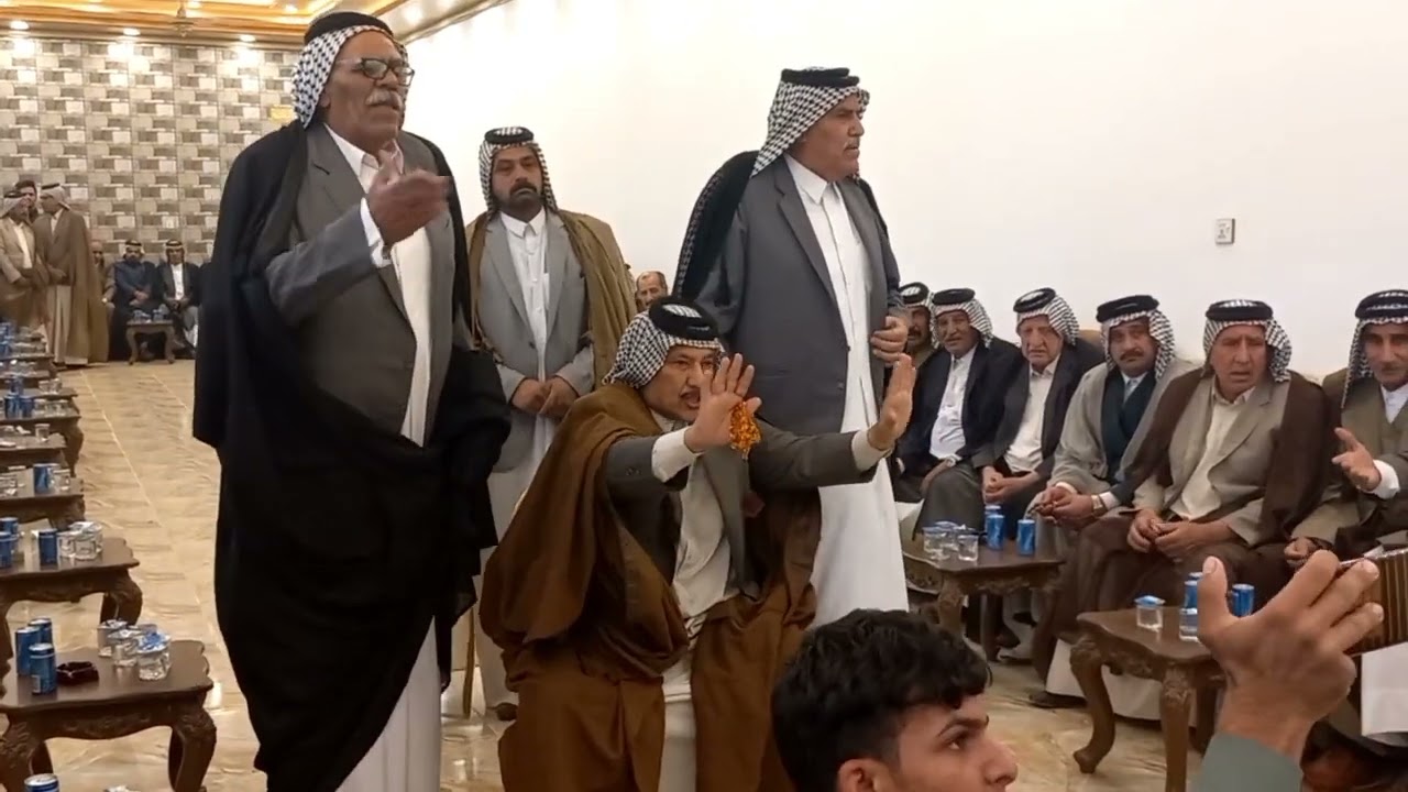 مشية  على قبيلة الجبور ال تاجر بحضور الشيخ فاهم عبدالرضا كمون ال دانه والشيخ حازم هاتف كمون ال دانه