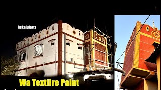 wall room textilre paint design 🥰🥰 #wallroomtextuerpaintdesign #viral #texture #painting
