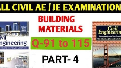 GUPTA AND GUPTA BOOK SOLUTION l BUILDING MATERIAL AND CONSTRUCTION PART-4