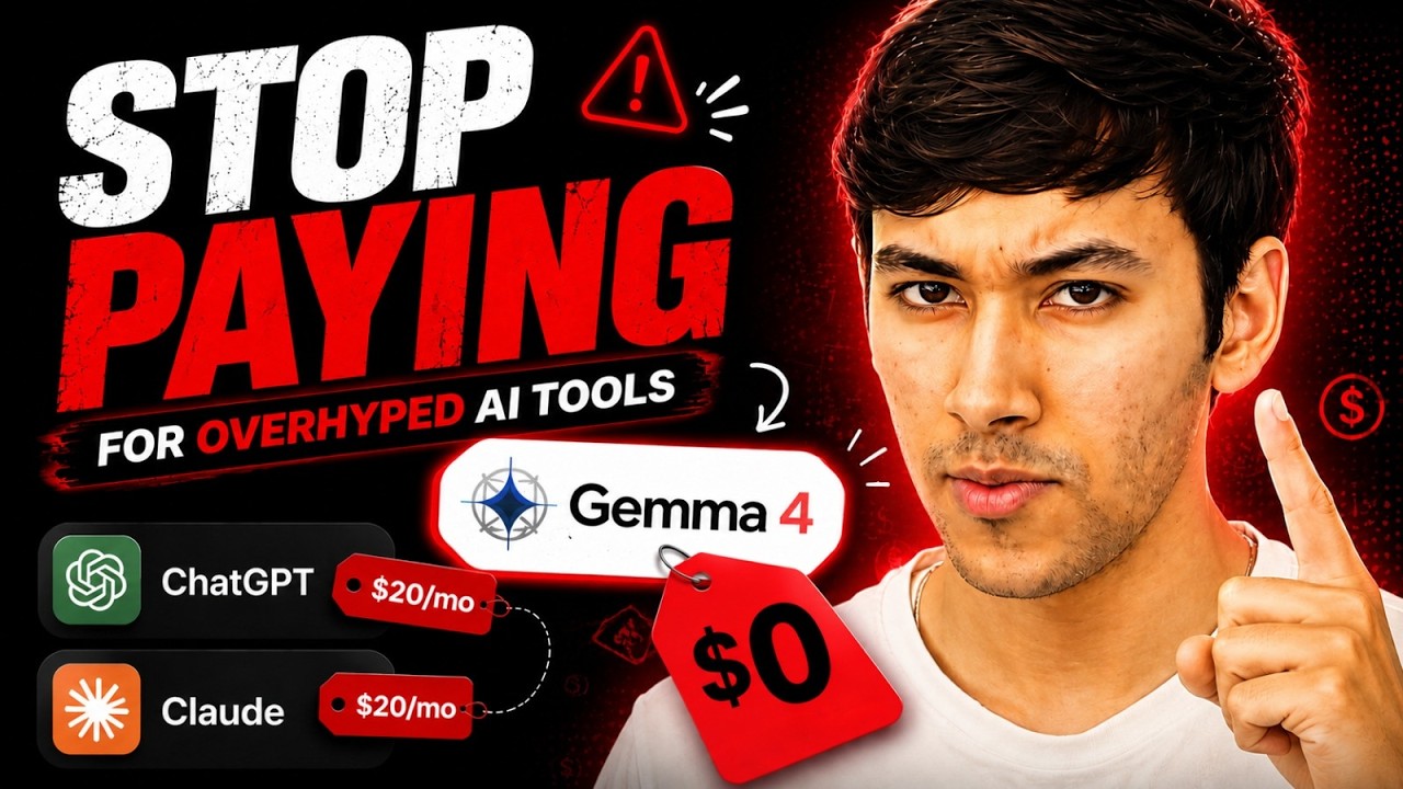 This FREE AI Tool Just Beat Claude & ChatGPT! Google Gemma 4 | Google Gemma 4 Explained