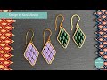 Diamond Earrings Tutorial | Matubo Gemduo Miyuki Beads | DIY Crafts