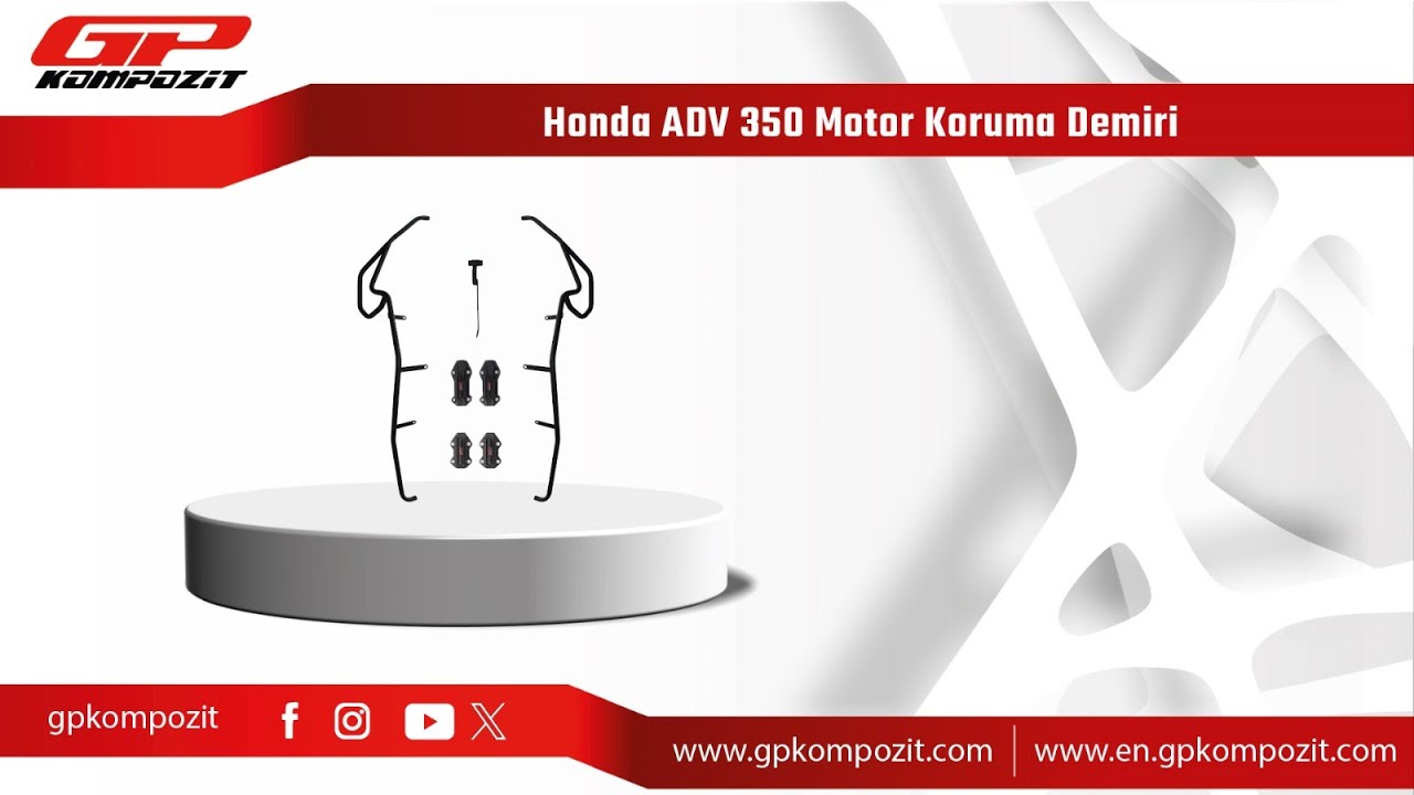 GP Kompozit Honda ADV 350 Uyumlu Koruma Demiri Montajı